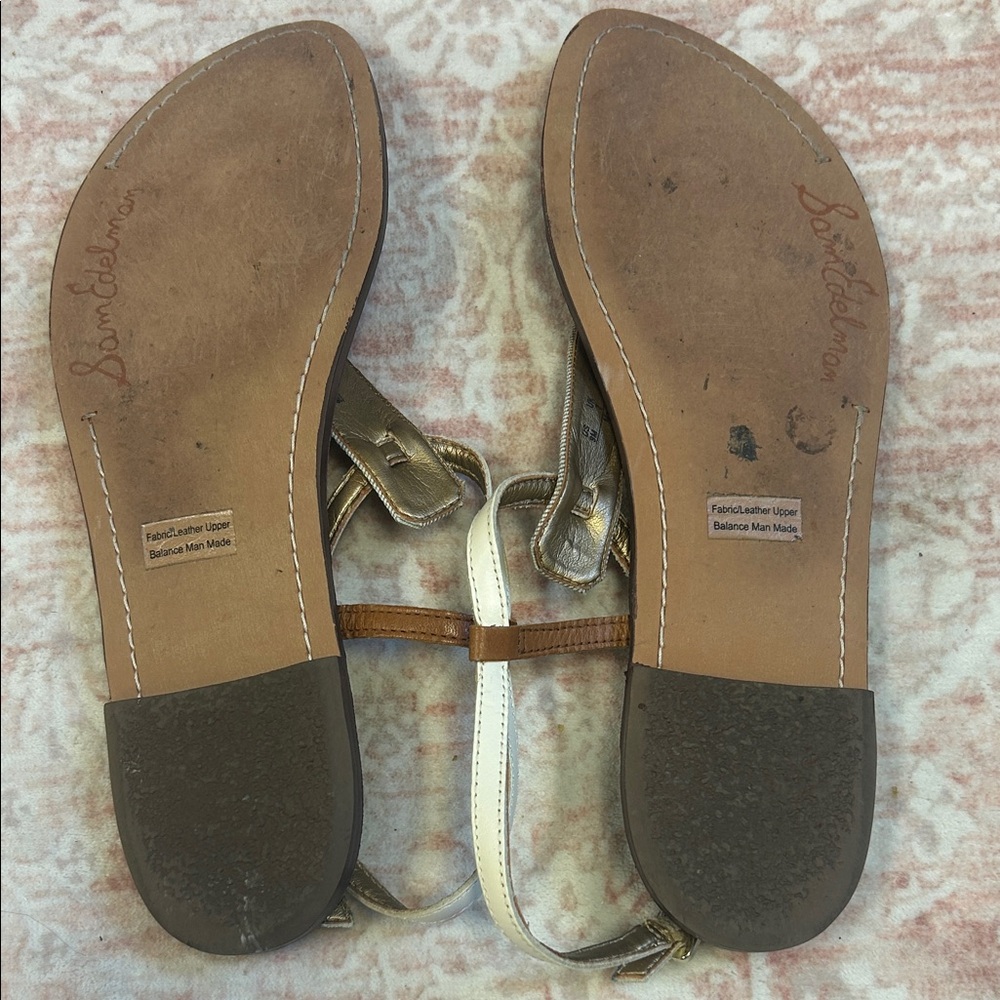 EUC Sam Edelman Brown and Silver Sandals - Picture 3 of 4